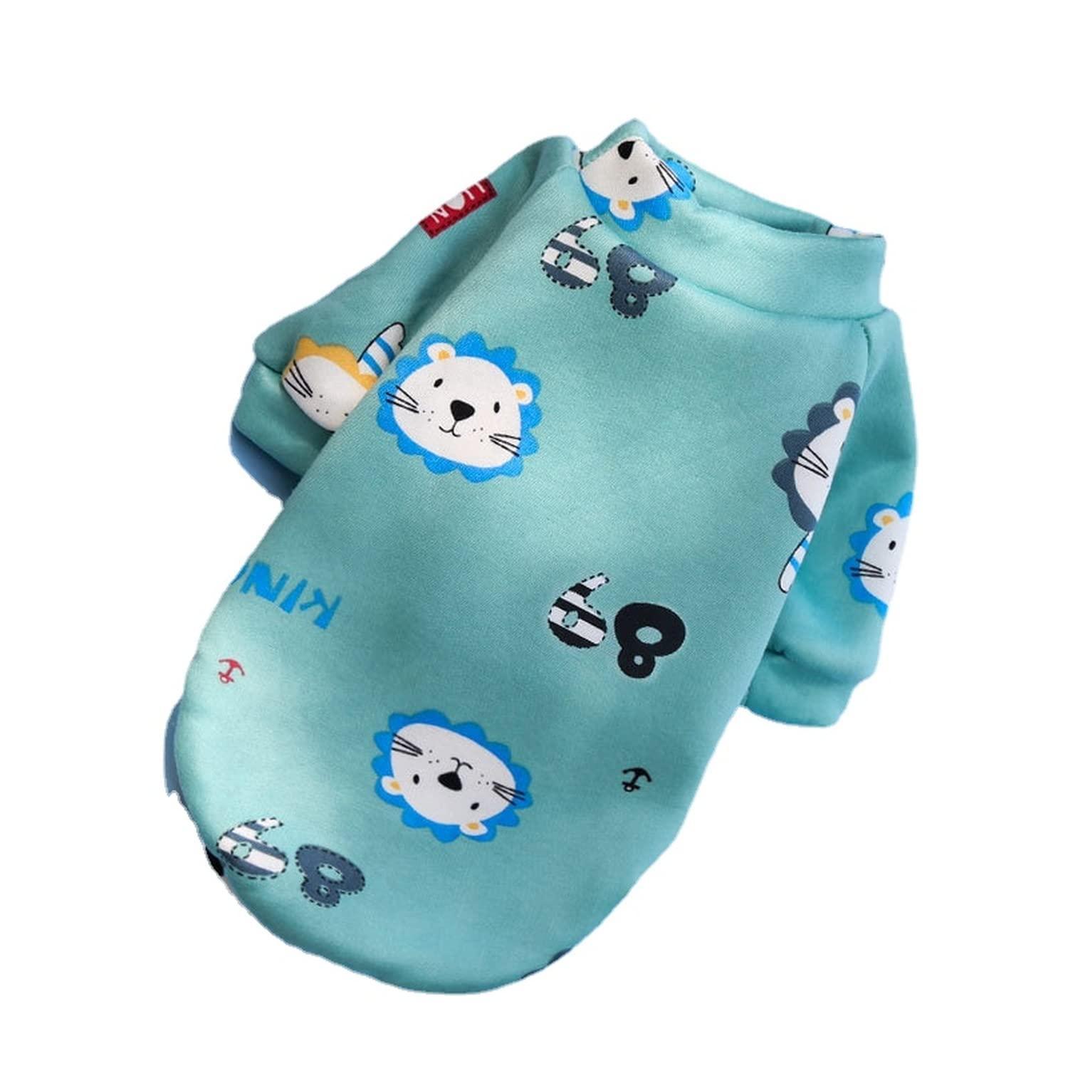 XL Size Cute Pet Dog Warm Jumper Sweater Clothes Cat Knitwear Knitted Coats Winter - Blue Rabbit