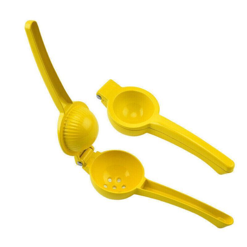 Premium Quality Metal Lemon Squeezer Handheld Juicer Presser Citrus Juice Lime - Red