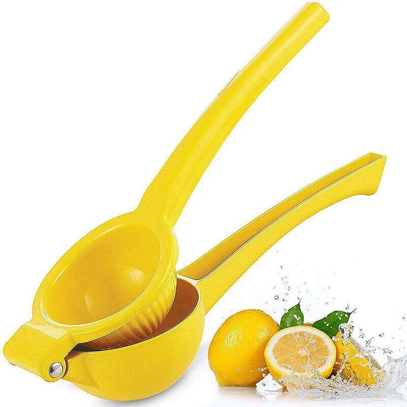 Premium Quality Metal Lemon Squeezer Handheld Juicer Presser Citrus Juice Lime - Red