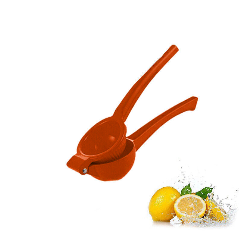 Premium Quality Metal Lemon Squeezer Handheld Juicer Presser Citrus Juice Lime - Red