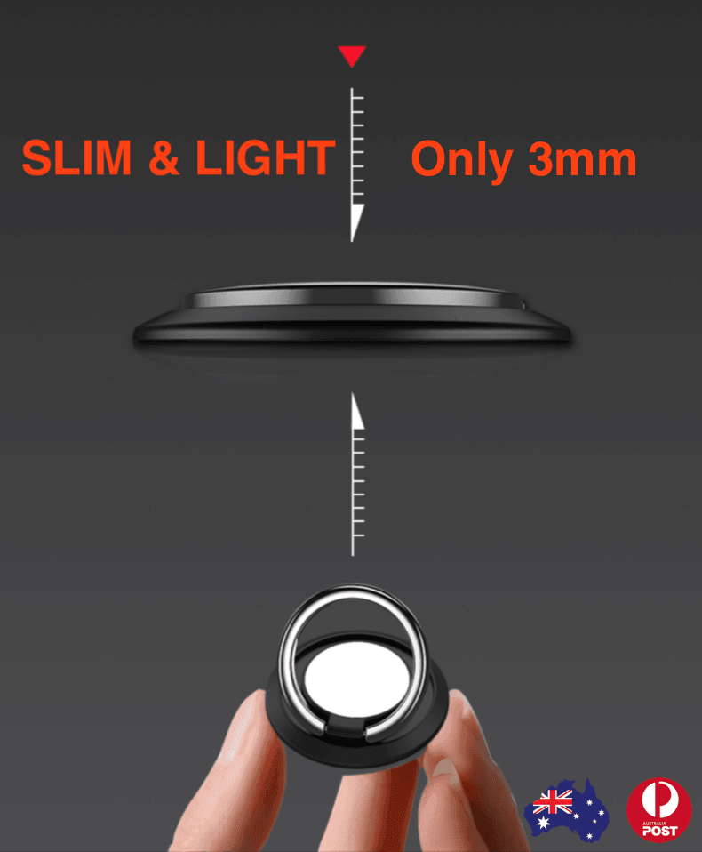 Iring Phone Ring Finger Holder Stand Car Mount Hook For Iphone Ipad Mobile Grip - C- Orange