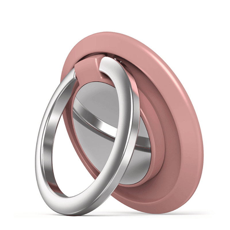 Iring Phone Ring Finger Holder Stand Car Mount Hook For Iphone Ipad Mobile Grip - D- Silver