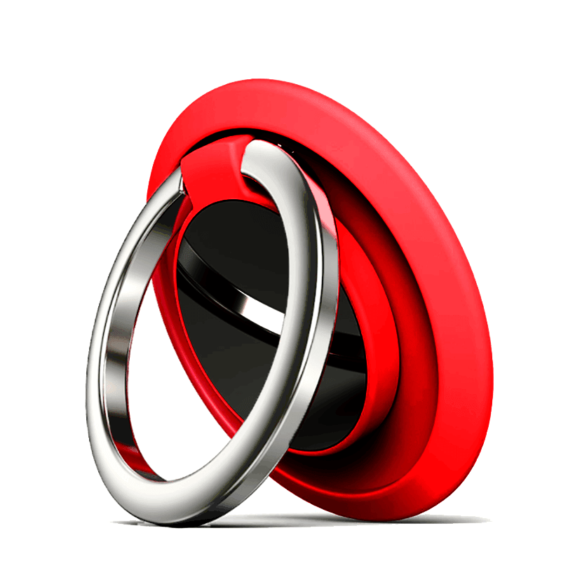 Iring Phone Ring Finger Holder Stand Car Mount Hook For Iphone Ipad Mobile Grip - D- Silver