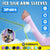 3 Pairs Cooling Sport Arm Stretch Sleeves Sun Uv Protection Covers Cycling Golf - Purple × 3 Pairs