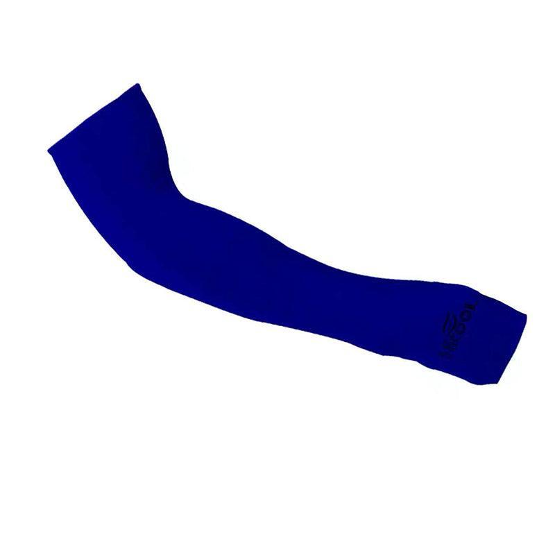 3 Pairs Cooling Sport Arm Stretch Sleeves Sun Uv Protection Covers Cycling Golf - Blue × 3 Pairs