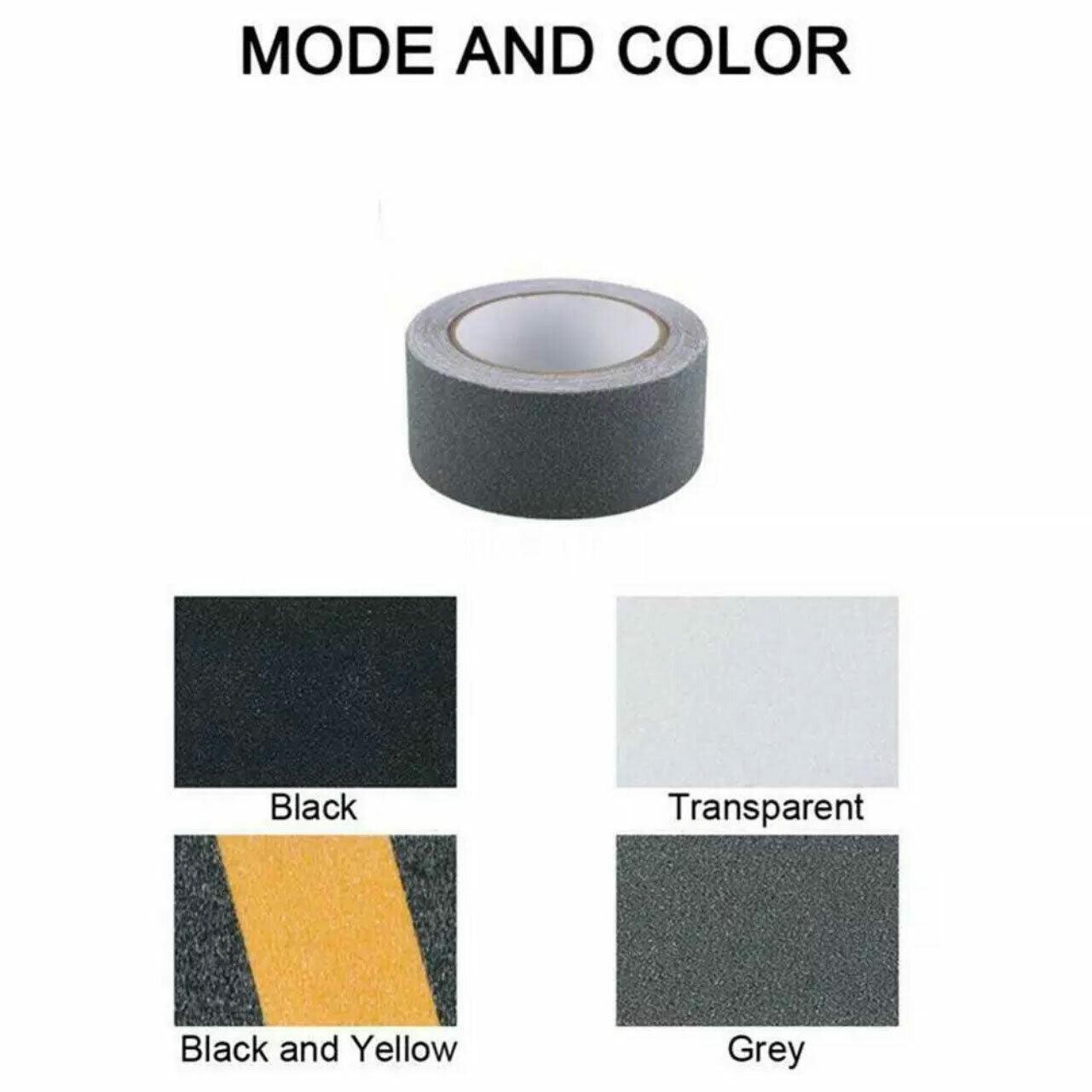 Anti Slip Tape High Grip Adhesive For Flooring Stair Tread - Black (5cm x 5m)