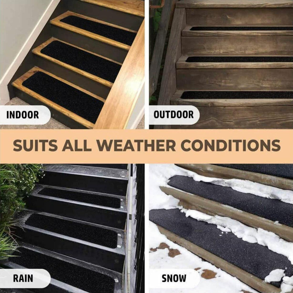 Anti Slip Tape High Grip Adhesive For Flooring Stair Tread - Black (5cm x 5m)