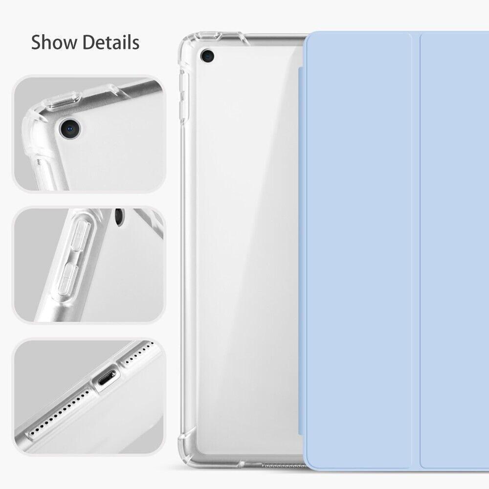Shockproof Silicone iPad Air 4 Cover with Pencil Slot and Smart Wake - Grey