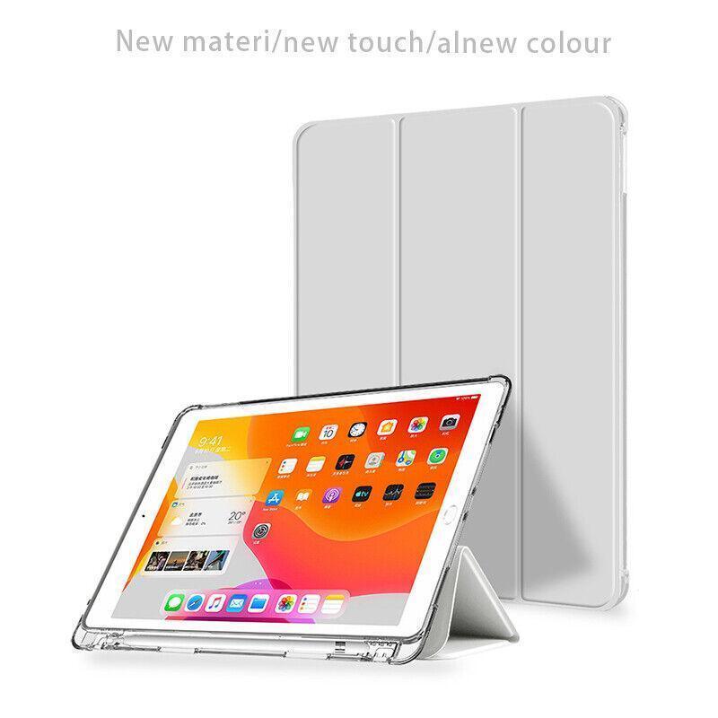 Shockproof Silicone iPad Air 4 Cover with Pencil Slot and Smart Wake - Dark Green