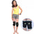 S Size Kid Knee Pad Crash Proof Antislip Basketball Dance Skating Protector - Black+Grey