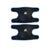 S Size Kid Knee Pad Crash Proof Antislip Basketball Dance Skating Protector - Black+Grey