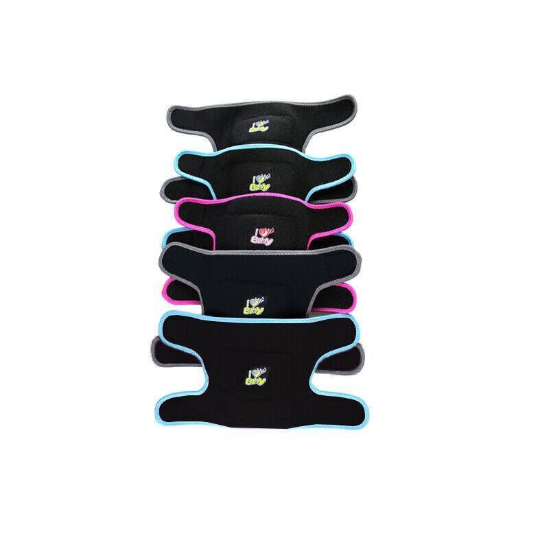 S Size Kid Knee Pad Crash Proof Antislip Basketball Dance Skating Protector - Black+Rose red