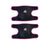S Size Kid Knee Pad Crash Proof Antislip Basketball Dance Skating Protector - Black+Rose red