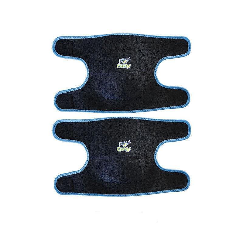 S Size Kid Knee Pad Crash Proof Antislip Basketball Dance Skating Protector - Black+Blue