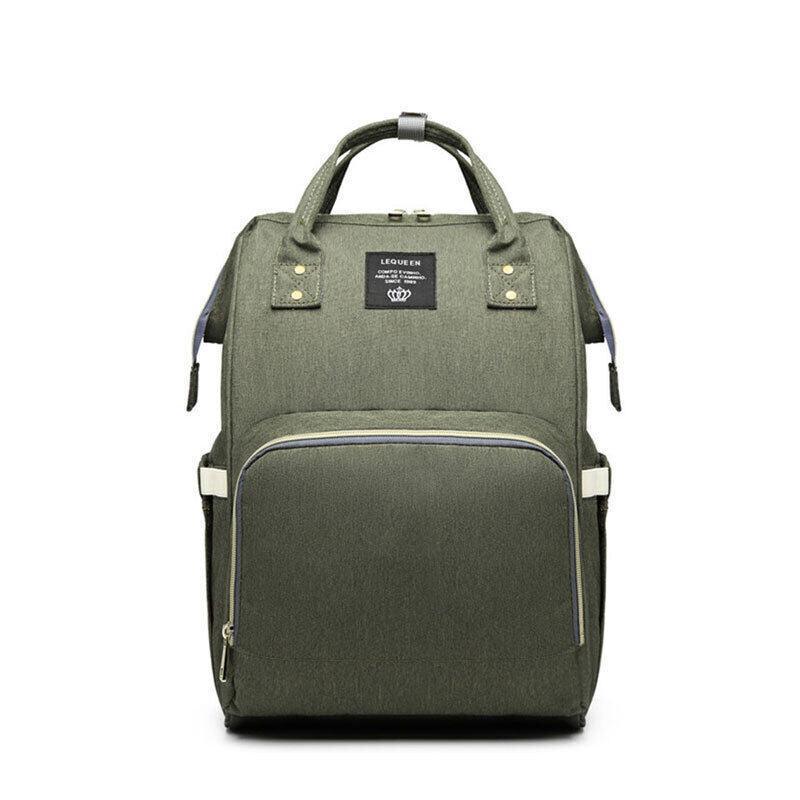 Luxury Multifunctional Diaper Nappy Backpack Maternity Mummy Changing Bag - Black
