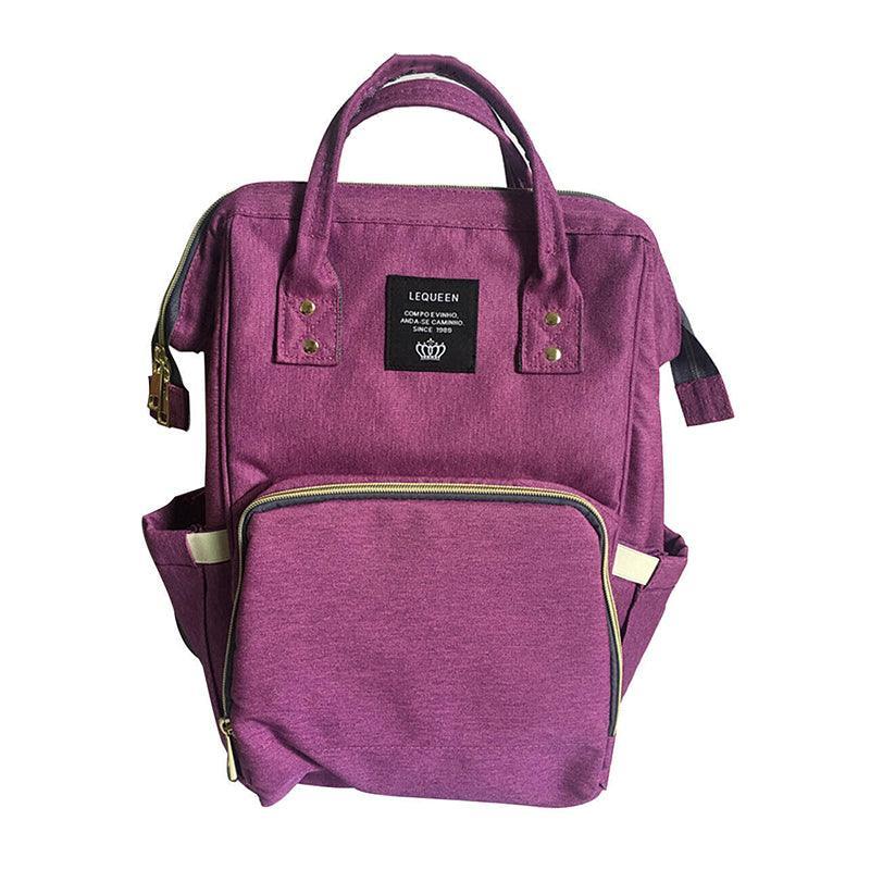 Luxury Multifunctional Diaper Nappy Backpack Maternity Mummy Changing Bag - Tangerine Pink