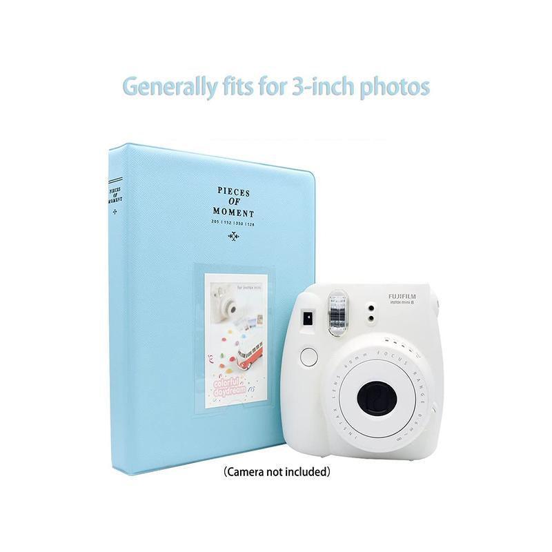 128 Pockets Album Case Storage For Polaroid Photo FujiFilm Camera Film - Beige