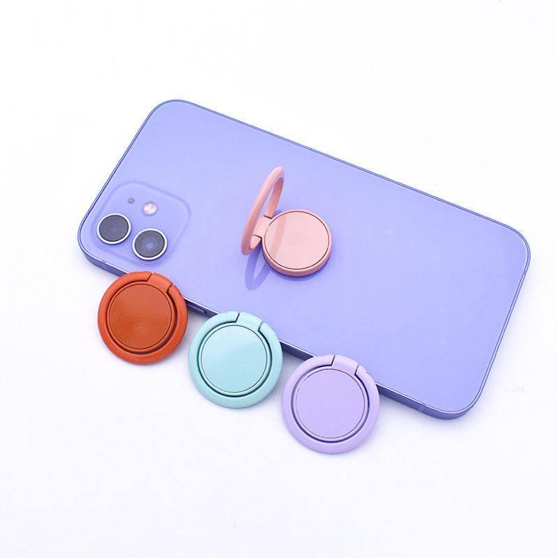 NEW 1PC Ring Mobile Phone Holder Solid Color Ring Bracket 360 Rotation - Dark Green