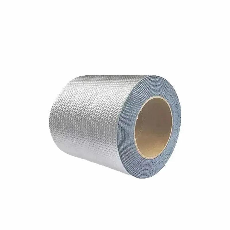 5M Waterproof Tape Butyl Rubber Aluminium Foil Roof Pipe Caravan Repair Flashing - 20cm*5m*1 Unit