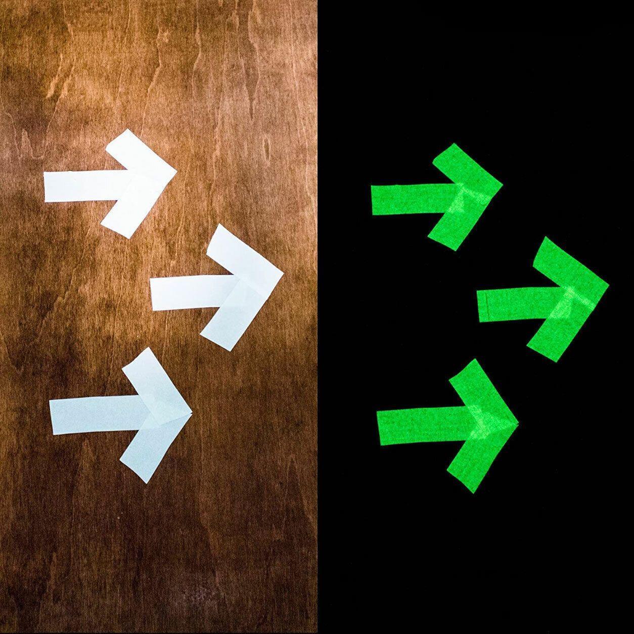 1cm x 3m Glow in the Dark Self-Adhesive Tape Fluorescent Decorative Strip - Green 1cm*3m