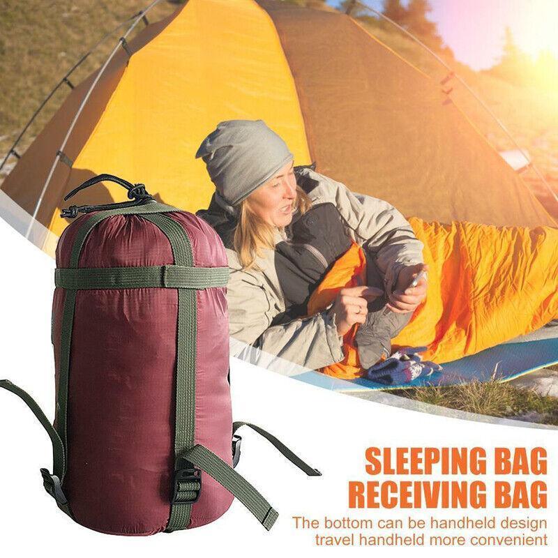 Waterproof Compression Stuff Sack Camping Storage Bag Outdoor Sleeping Bag - Lake Blue