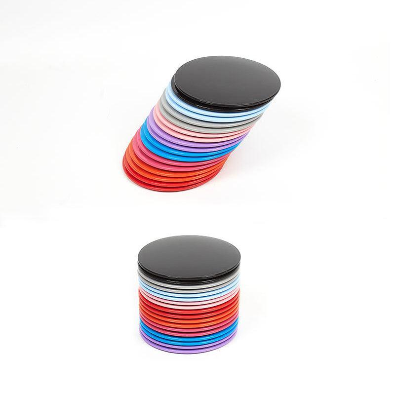 2PCS Core Sliding Discs Fitness Sliders for Home Gym Yoga Gliding Exercise 17cm - Red