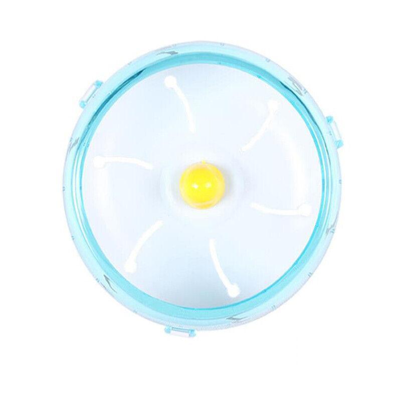 Blue Hamster Guinea Pig Running Disc Cage Accessories Running Round Wheel Pet Toys - 14CM