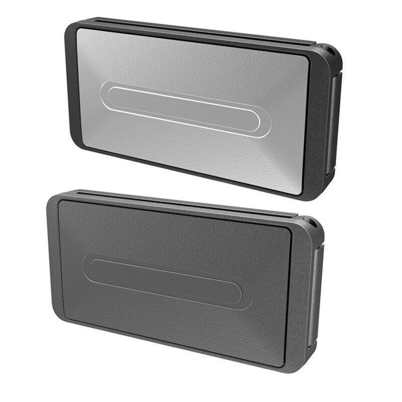 2X Car Shoulder Strap Positioning Clip Buckle Adjuster for Driving Comfort - Black