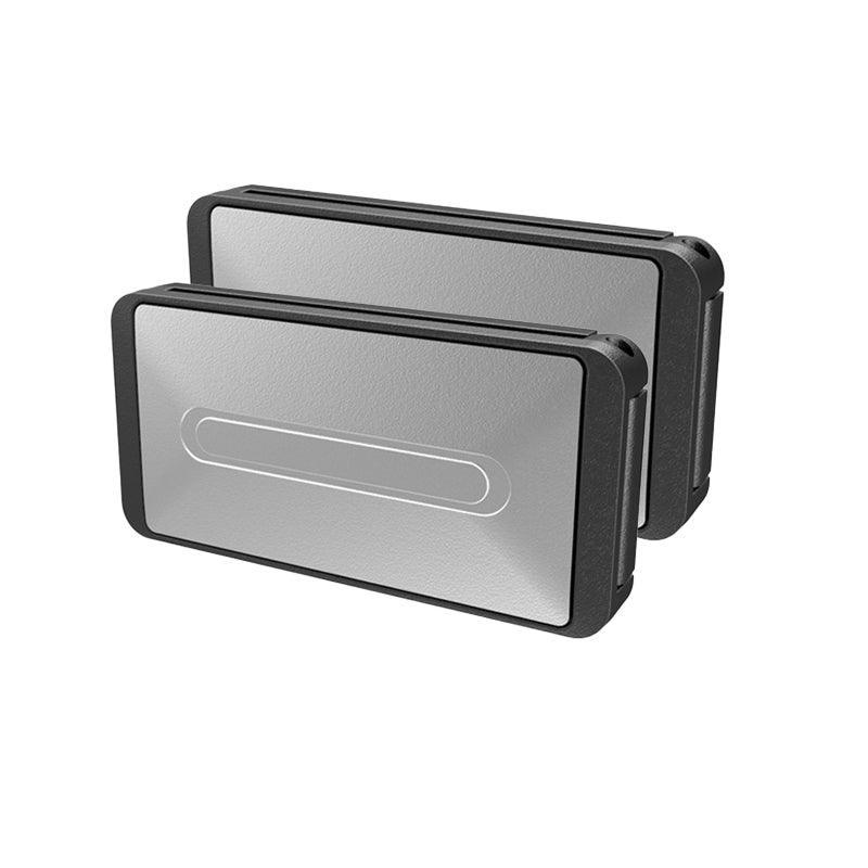 2X Car Shoulder Strap Positioning Clip Buckle Adjuster for Driving Comfort - Black