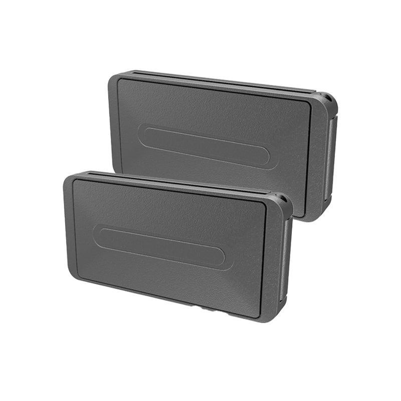 2X Car Shoulder Strap Positioning Clip Buckle Adjuster for Driving Comfort - Silver