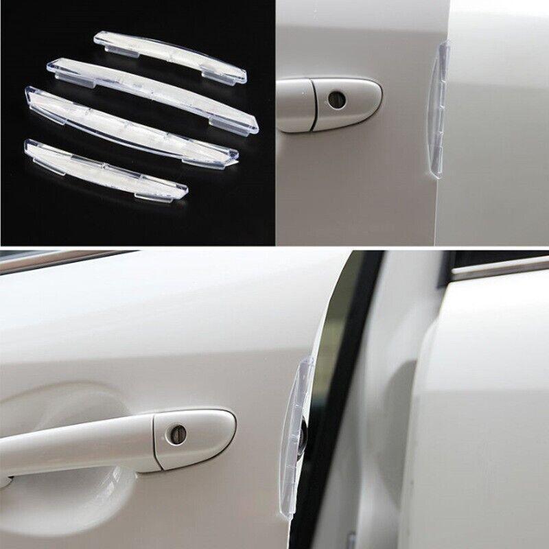 4PCS Car Door Edge Protector Anti Collision Strip Transparent PVC Guard 8cm 11cm