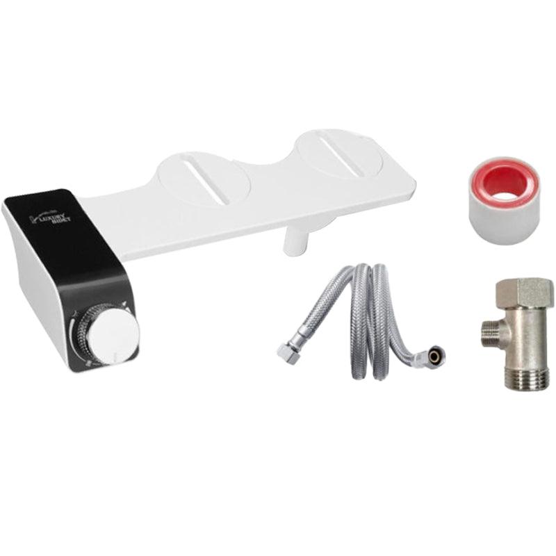 Bidet Toilet Seat Dual Nozzles Self-Cleaning Wash Hot Cold Mixer Water Sprayer - Cold Water