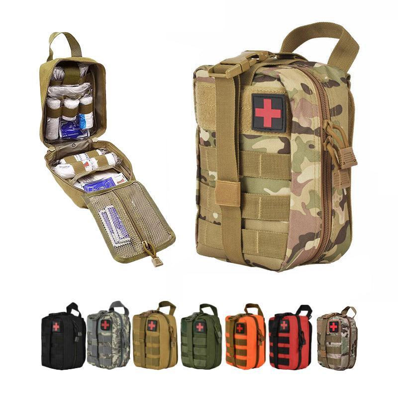 Tactical Molle Rip Away Emt Ifak Medical Pouch First Aid Kit Utility Bag Au Send - Red