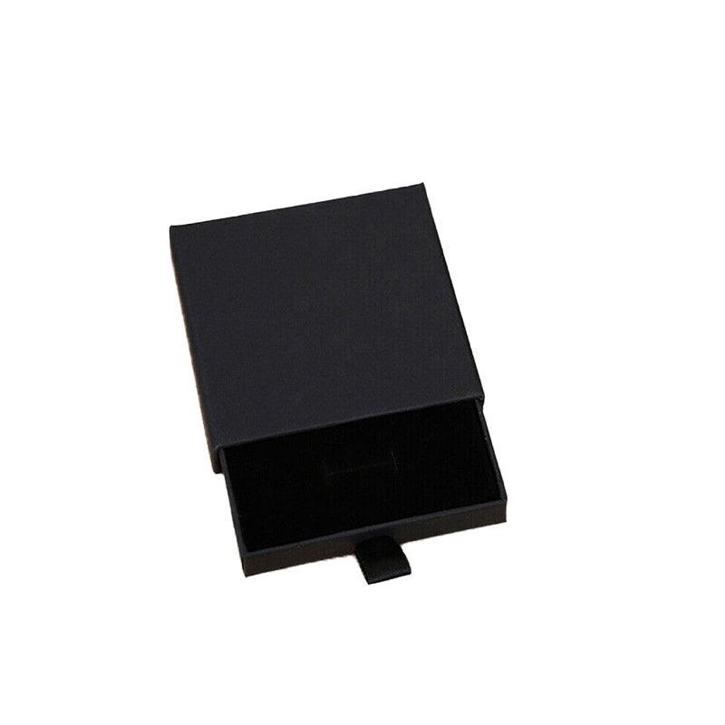 Cardboard Jewellery Gift Boxes Drawer Style Necklace Ring Earring Pendant Bracelet Case - Kraft paper