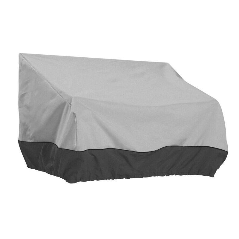 Outdoor Waterproof Patio Chair Cover Lounge Deep Seat Cover Furniture Sofa Cover Grey Black - 147*83*79CM