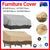 Outdoor Waterproof Patio Chair Cover Lounge Deep Seat Cover Furniture Sofa Cover Grey Black - 193*83*84CM