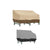 Outdoor Waterproof Patio Chair Cover Lounge Deep Seat Cover Furniture Sofa Cover Grey Black - 193*83*84CM