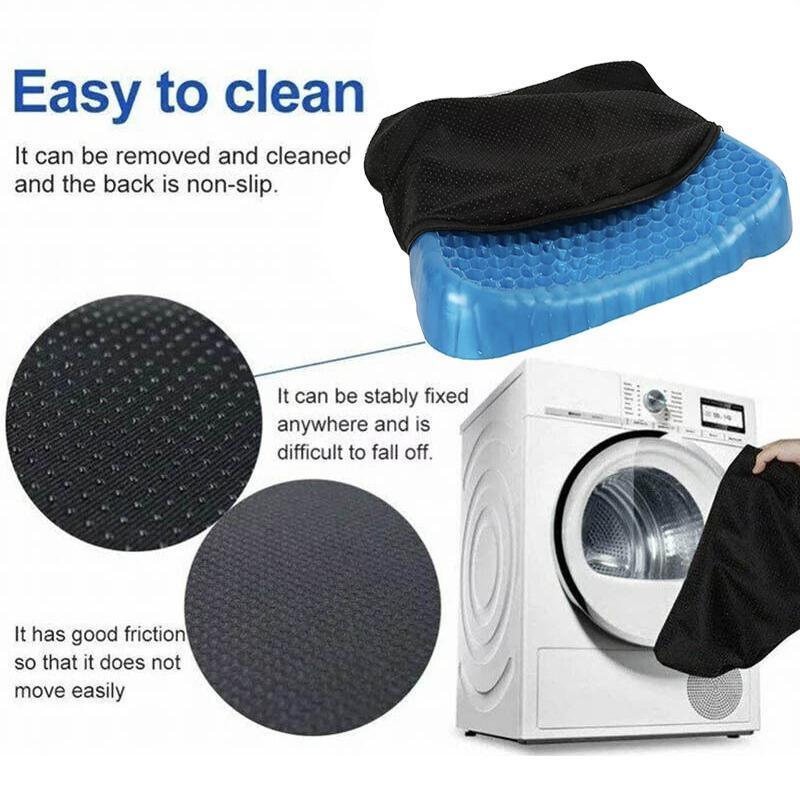 Gel Honeycomb Seat Comfort Cushion Flex Back Support Spine Protector - 1000g (44*36.5*4.5CM)