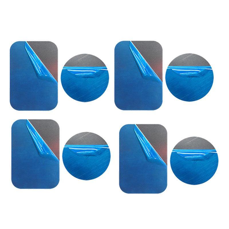2X/8X Metal Plate Disc For Magnet Magnetic Car Dash Phone Gps Mount Stand Holder - 8x (4 Rectangular+4 Round)