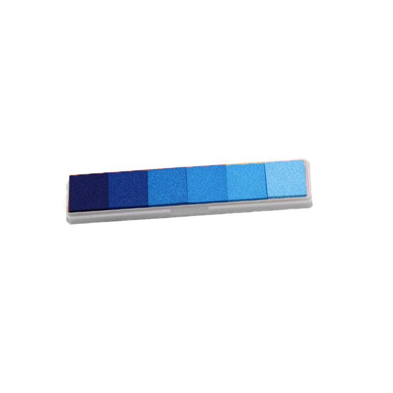 Gradient Color Ink Pad Inkpad Rubber Stamp Water Based Diy Finger Print 10 Colours - S5 Orange