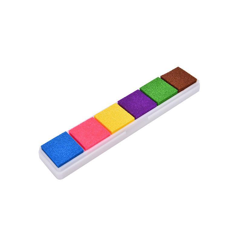 Gradient Color Ink Pad Inkpad Rubber Stamp Water Based Diy Finger Print 10 Colours - C1