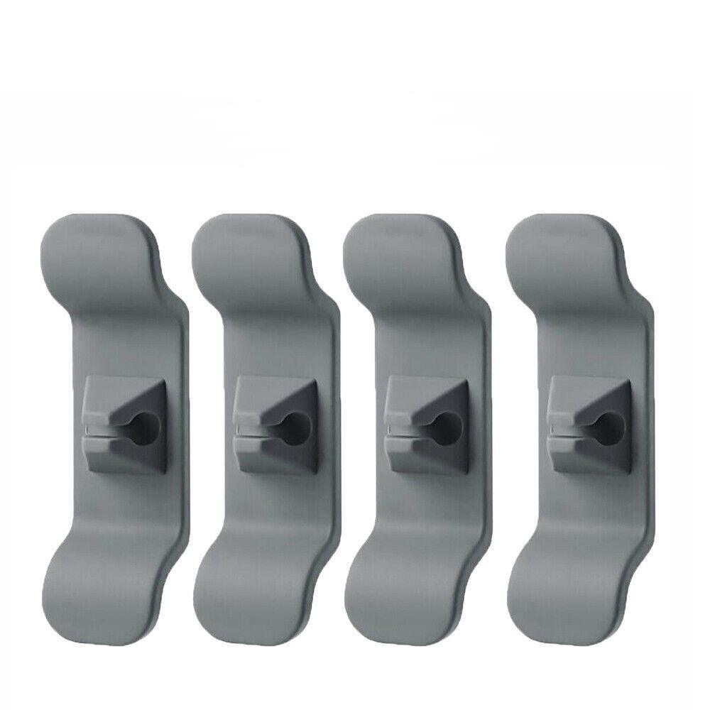 Cord Organizer Wrap Holder 4pcs Kitchen Appliance Cable Winder Adhesive Clip - 4PCS Black