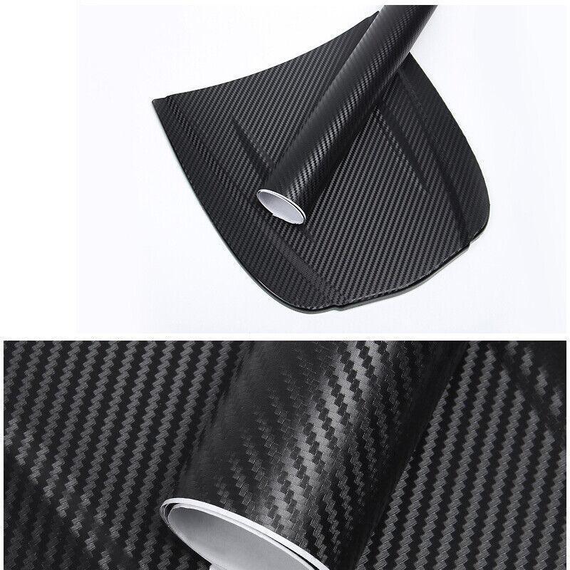 152x 30CM Car Vinyl Wrap Carbon Fiber Matt Satin Glossy Multi Color Car Tint Car Sticker - Glossy Black
