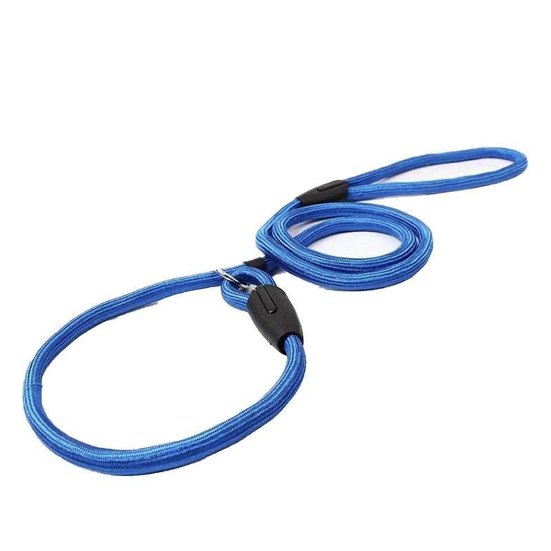 Dog Training Correction Leash Lead Cesar Puppy Pets Millan Slip Nylon Rope 10*140mm - Blue
