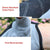 L Size Cycling Bicycle Half Finger Bike Gloves Unisex Anti Slip Padded - Blue