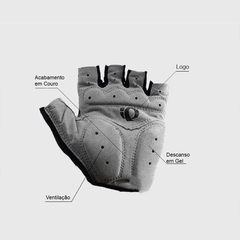 L Size Cycling Bicycle Half Finger Bike Gloves Unisex Anti Slip Padded - Blue