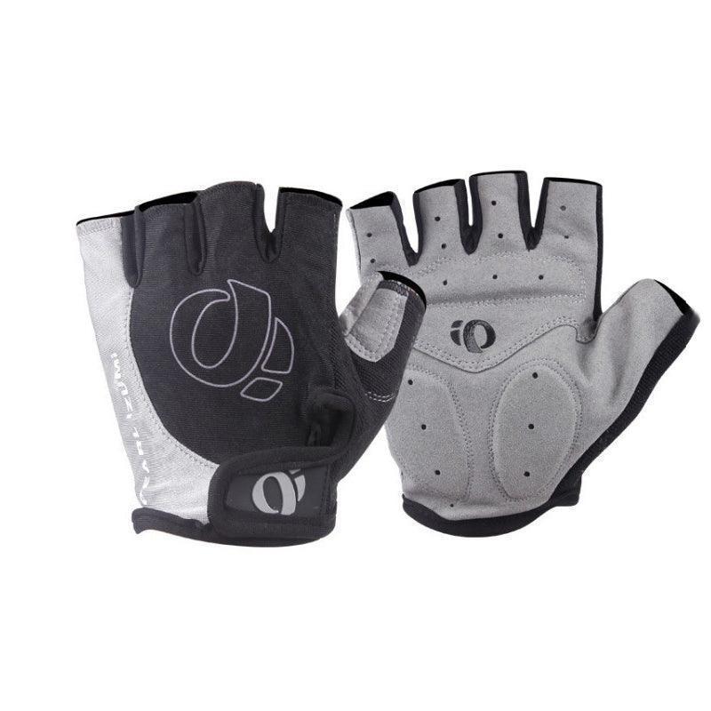 L Size Cycling Bicycle Half Finger Bike Gloves Unisex Anti Slip Padded - Blue