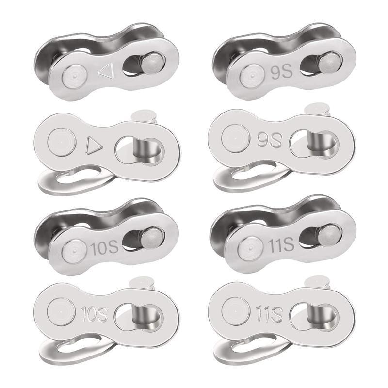 6/7/8/9/10/11 Speed 5 Pairs Bike Chain Master Link Connector QR + Simple Tool - 10 Speed Chain Link