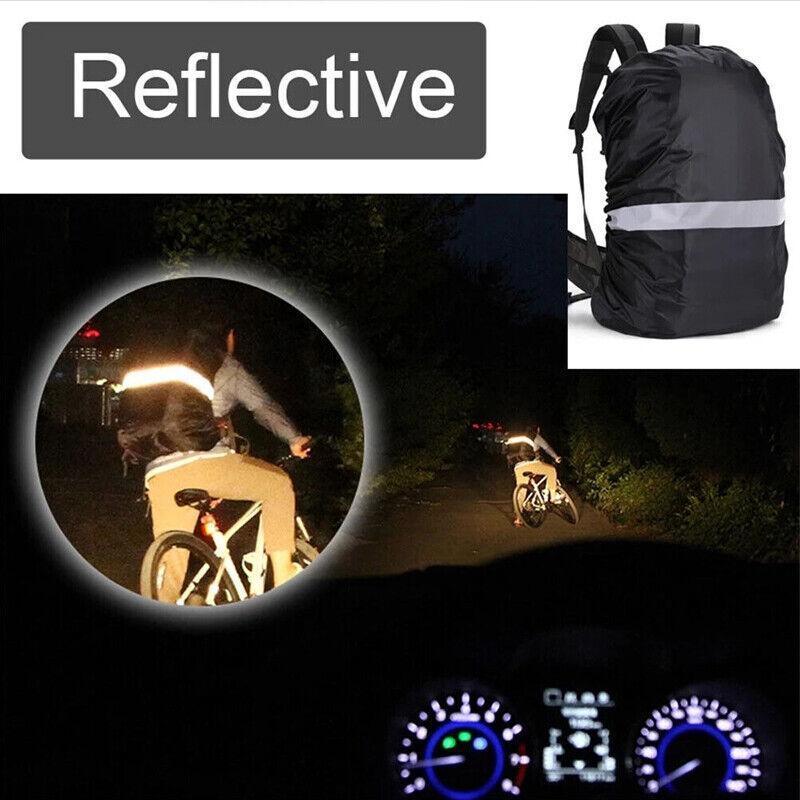 XS Outdoor Foldable Backpack WaterProof Rain Cover Rucksack Camping Travel Bag - Black