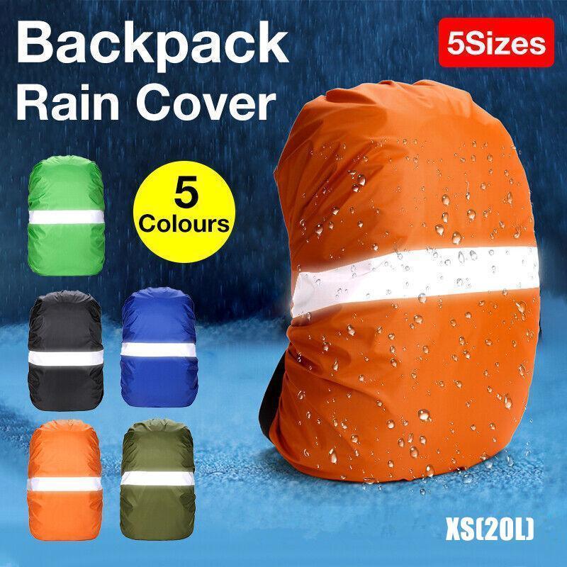 XS Outdoor Foldable Backpack WaterProof Rain Cover Rucksack Camping Travel Bag - Blue